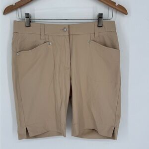 Daily Sports Lyric Women’s Bermuda Shorts Tan Golf Size 6 Sportswear A7